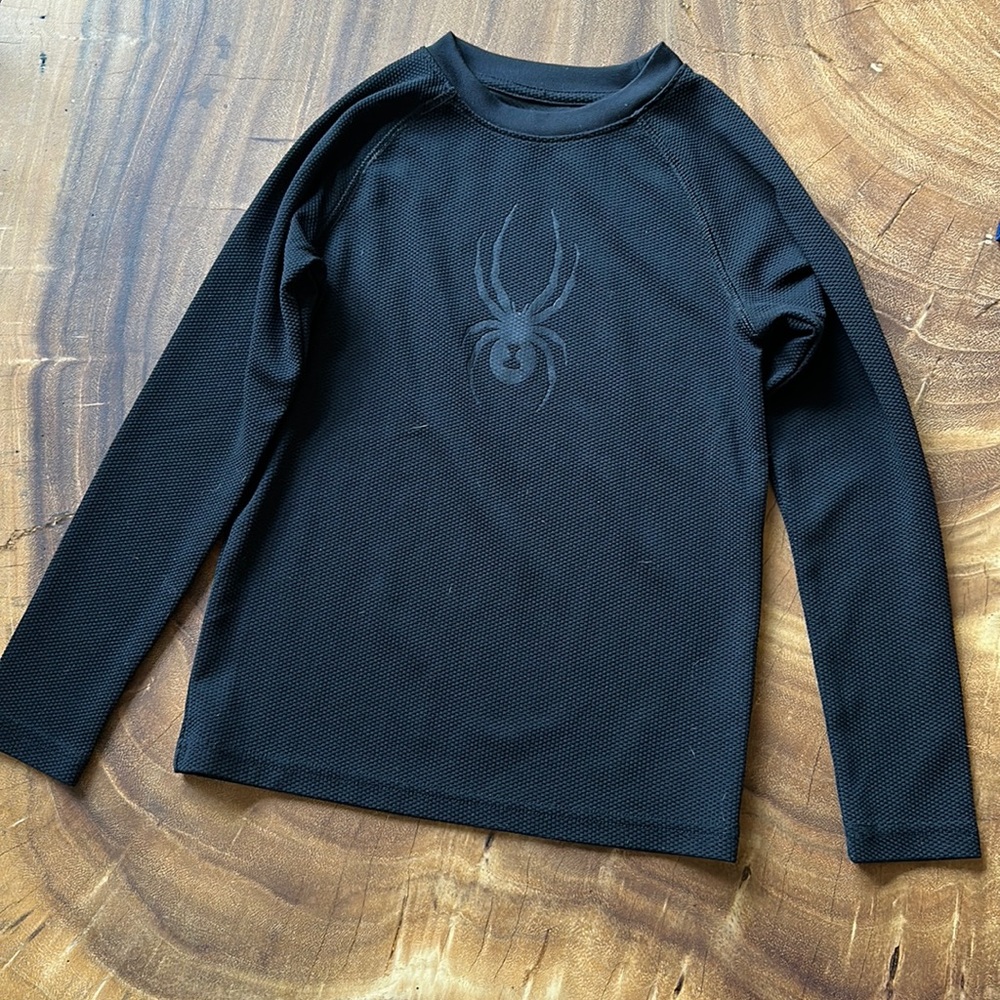 Boys black Spyder long sleeve shirt